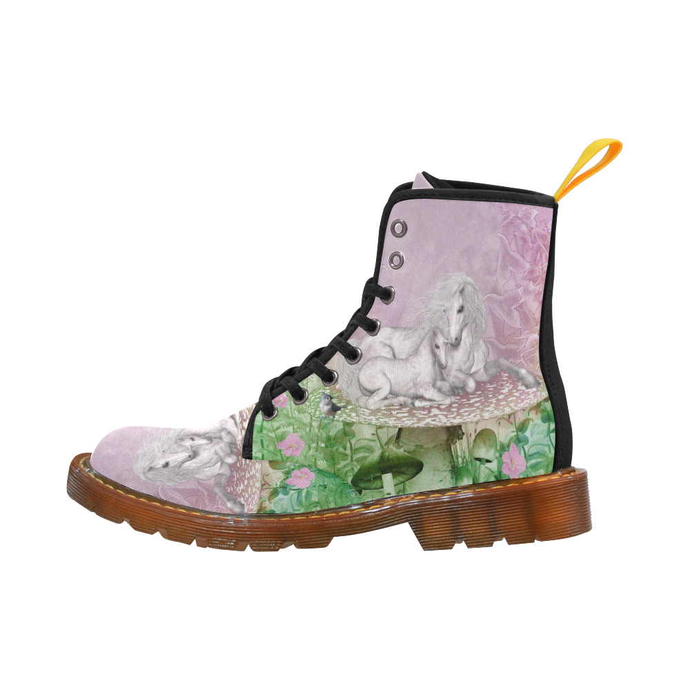 Beautiful unicorn with faol Martin Boots For Men Model 1203H