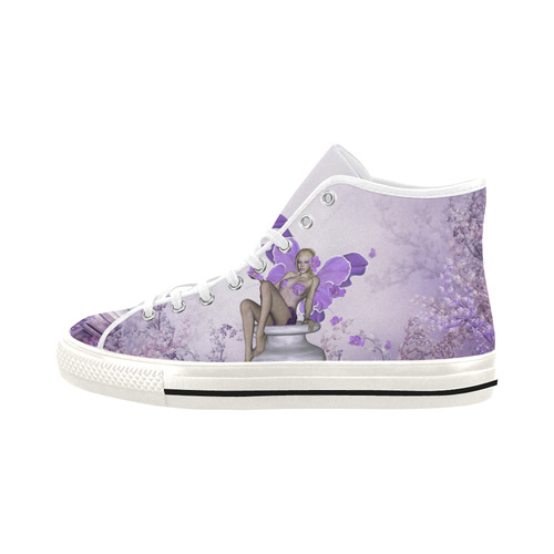 Beautiful fairy with flowers Vancouver H Men's Canvas Shoes (1013-1)