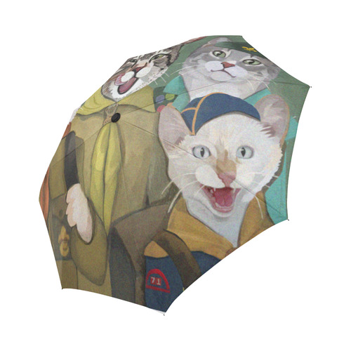 Cat Scouts Underbrella Auto-Foldable Umbrella (Model U04)