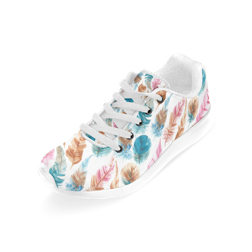 Colorful Boho Feathers Women’s Running Shoes (Model 020)