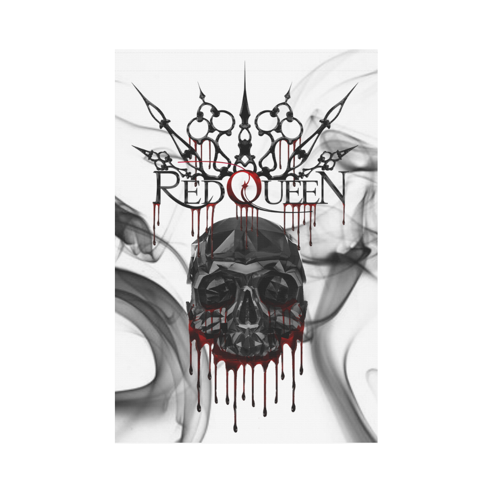 Red Queen Skull Blood 2 Garden Flag 12‘’x18‘’（Without Flagpole）