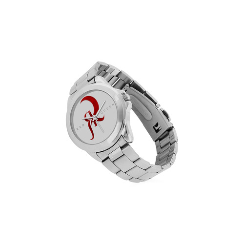 Red Queen Symbol Logo Unisex Stainless Steel Watch(Model 103)