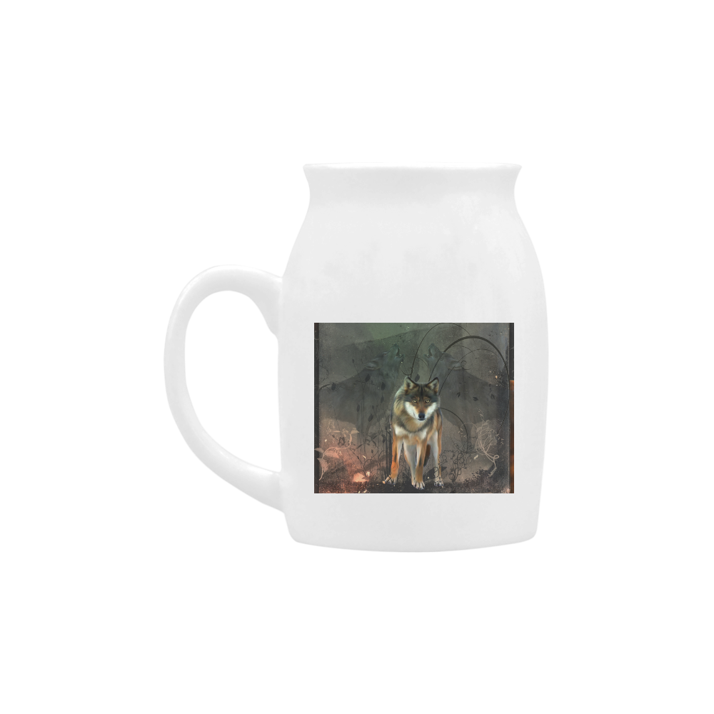 Amazing wolf in the night Milk Cup (Small) 300ml