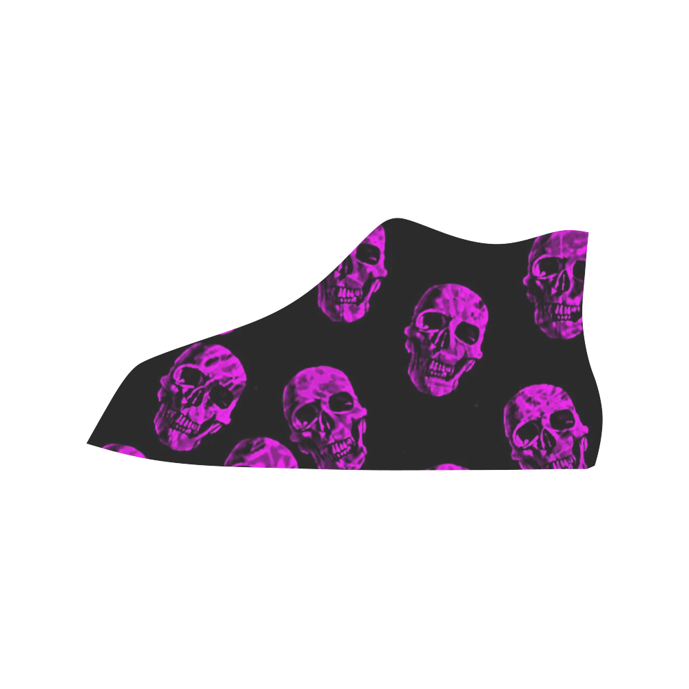 purple skulls Vancouver H Men's Canvas Shoes/Large (1013-1)