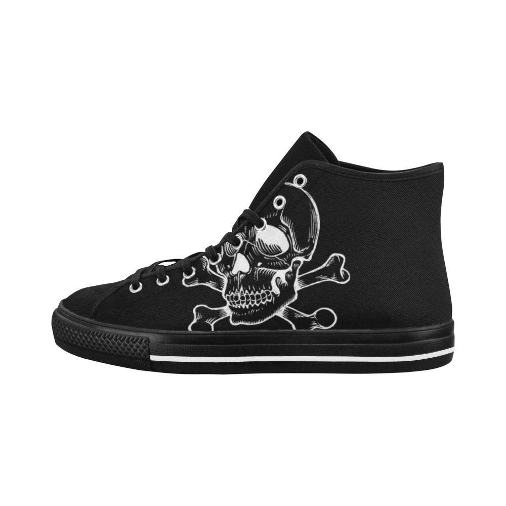 Skull 816 (Halloween) Vancouver H Men's Canvas Shoes/Large (1013-1)