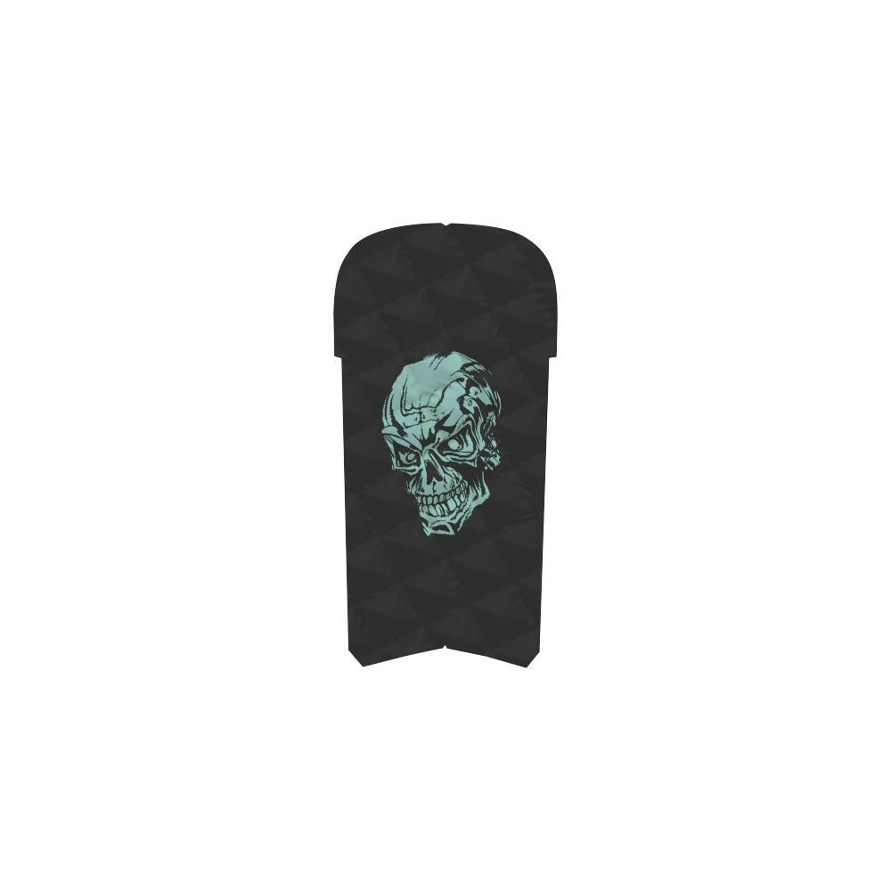 skull on Quilt,aqua Martin Boots For Women Model 1203H