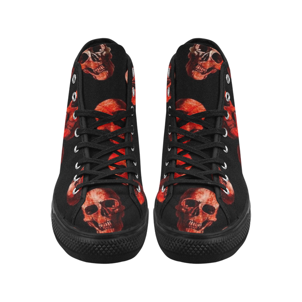 skulls red Vancouver H Men's Canvas Shoes/Large (1013-1)