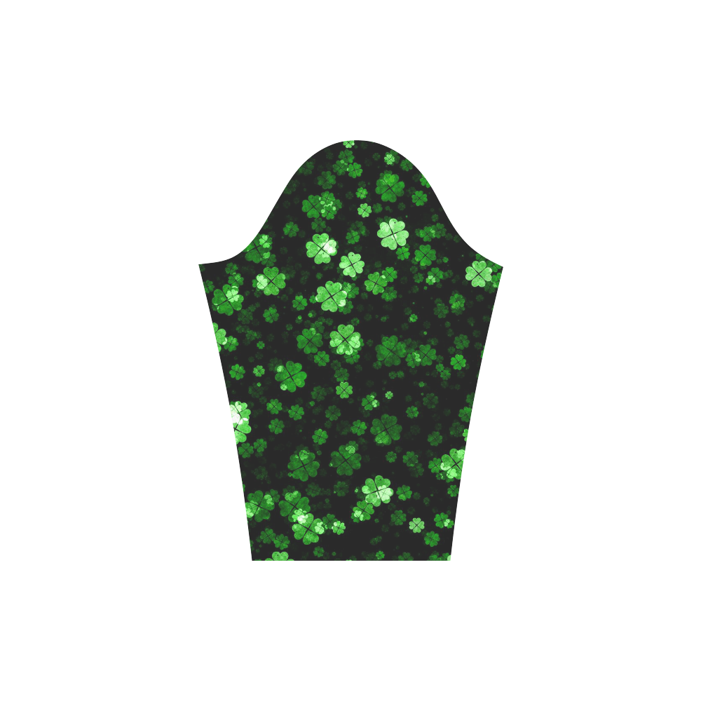 shamrocks 2 green by JamColors Round Collar Dress (D22)