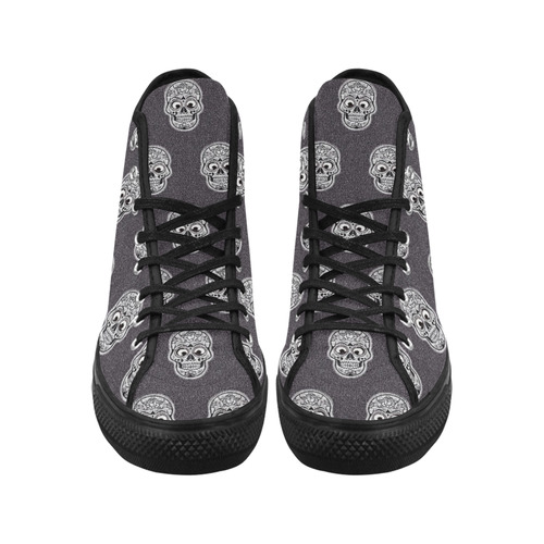 funny skull pattern Vancouver H Women's Canvas Shoes (1013-1)