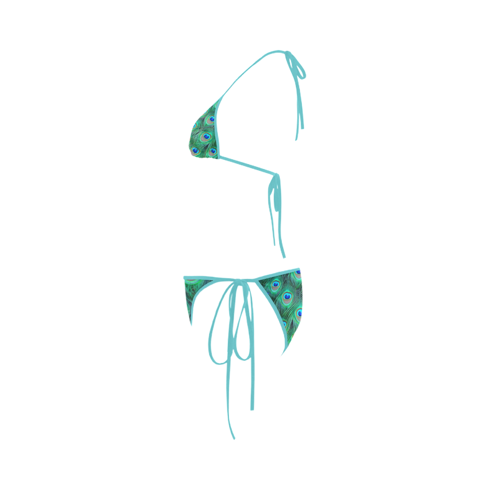 Peacock Frenzy Itsy Bitsy Custom Bikini Swimsuit