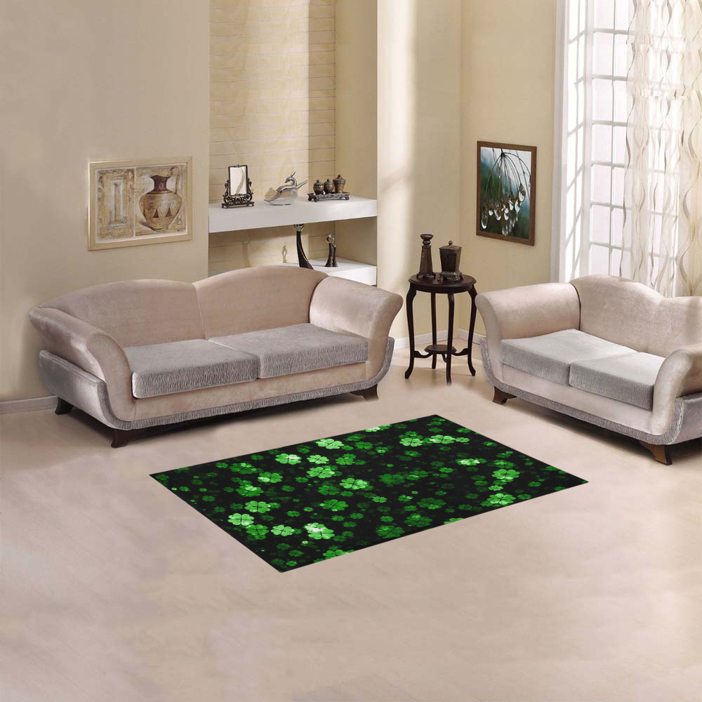 shamrocks 2 green by JamColors Area Rug 2'7"x 1'8‘’