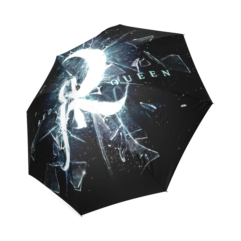 Red Queen Shattered Glass Foldable Umbrella (Model U01)
