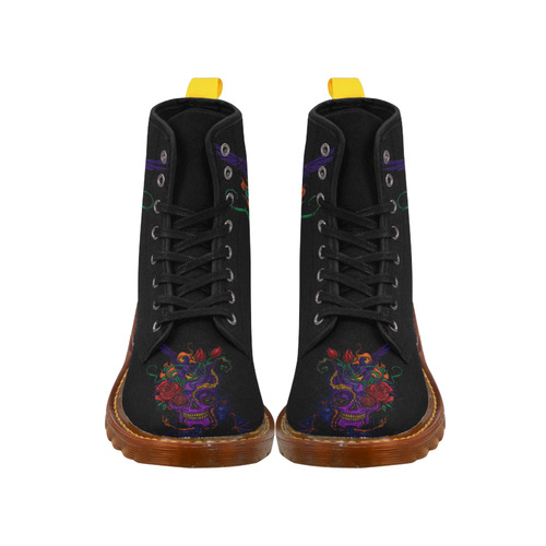 Funny Funky Sugar Skull Martin Boots For Women Model 1203H