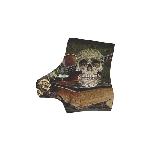 Funny Skull and Book Martin Boots For Women Model 1203H