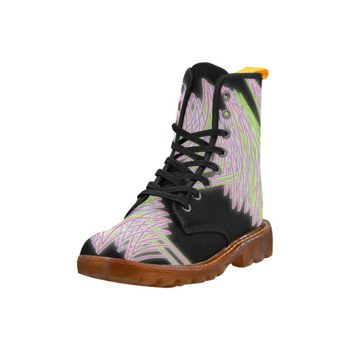 Abstract Waves Martin Boots For Men Model 1203H