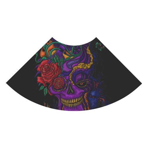 Funny Funky Sugar Skull 3/4 Sleeve Sundress (D23)