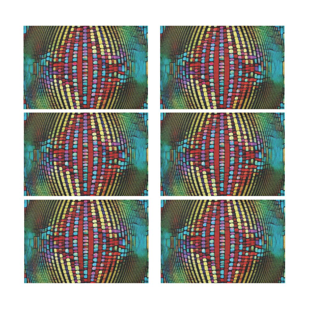 OPTICAL ILLUSION 2 Placemat 12’’ x 18’’ (Set of 6)