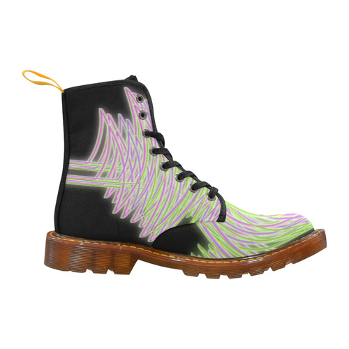 Abstract Waves Martin Boots For Men Model 1203H