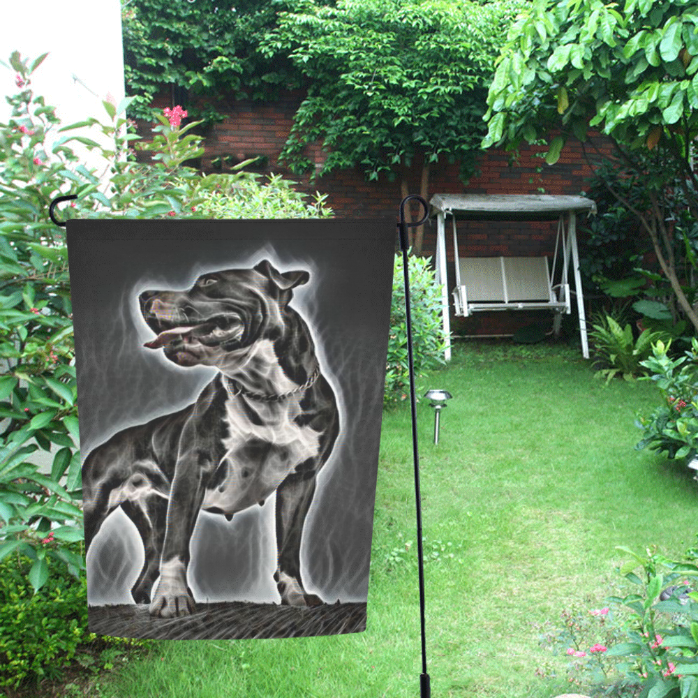 Steff Black and White Garden Flag 12‘’x18‘’（Without Flagpole）