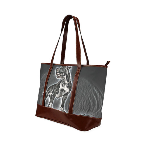 Steff Black and White Tote Handbag (Model 1642)