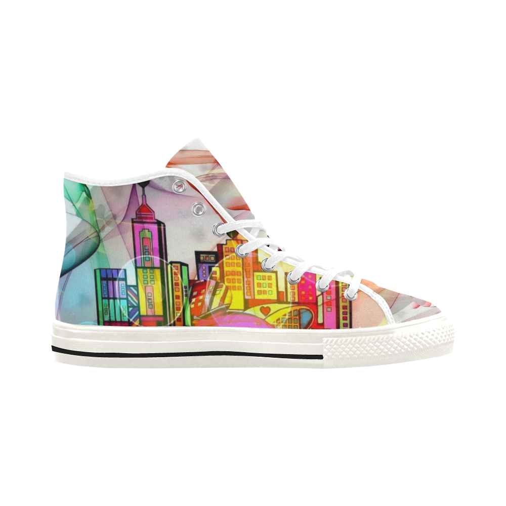 Hong Kong Limited Version by Nico Bielow Vancouver H Women's Canvas Shoes (1013-1)