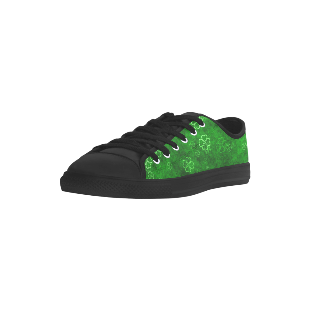 shamrocks 3 green by JamColors Aquila Microfiber Leather Men's Shoes (Model 031)