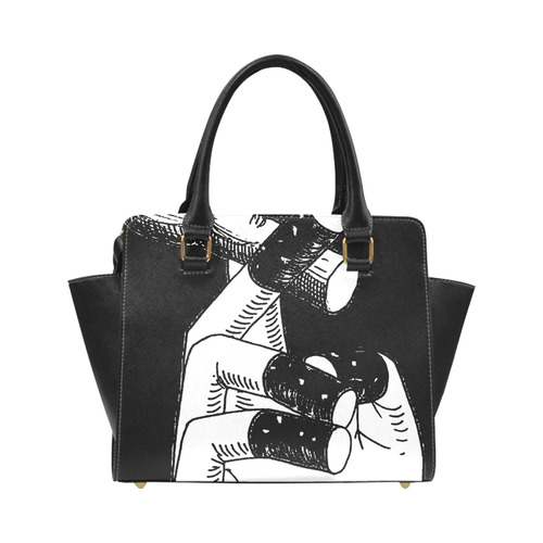 Optical Illusion Classic Shoulder Handbag (Model 1653)