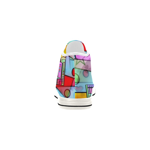 Hong Kong Popart by Nico Bielow Vancouver H Men's Canvas Shoes (1013-1)