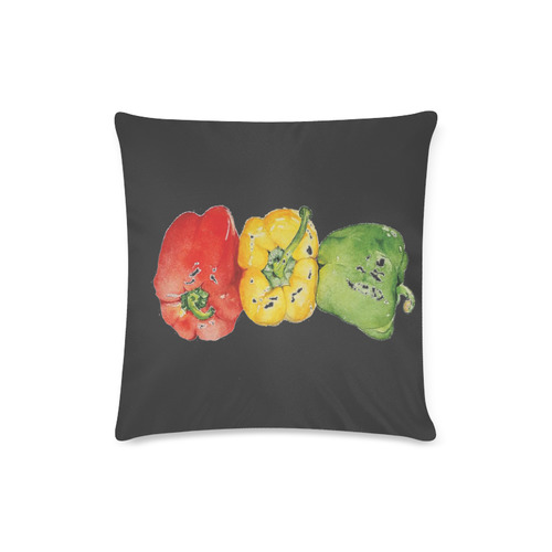 PEPPER Custom Zippered Pillow Case 16"x16"(Twin Sides)