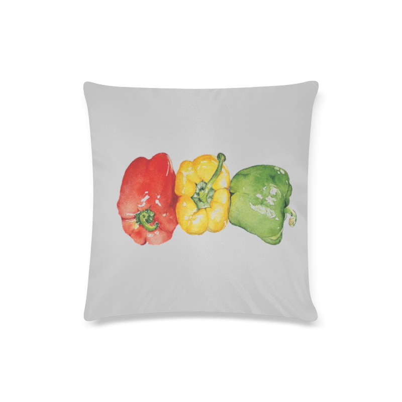 PEPPER Custom Zippered Pillow Case 16"x16"(Twin Sides)