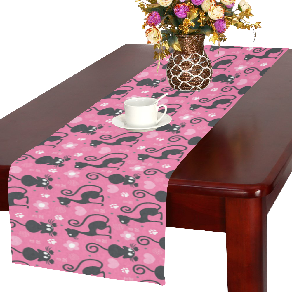 Cute Cats I Table Runner 16x72 inch