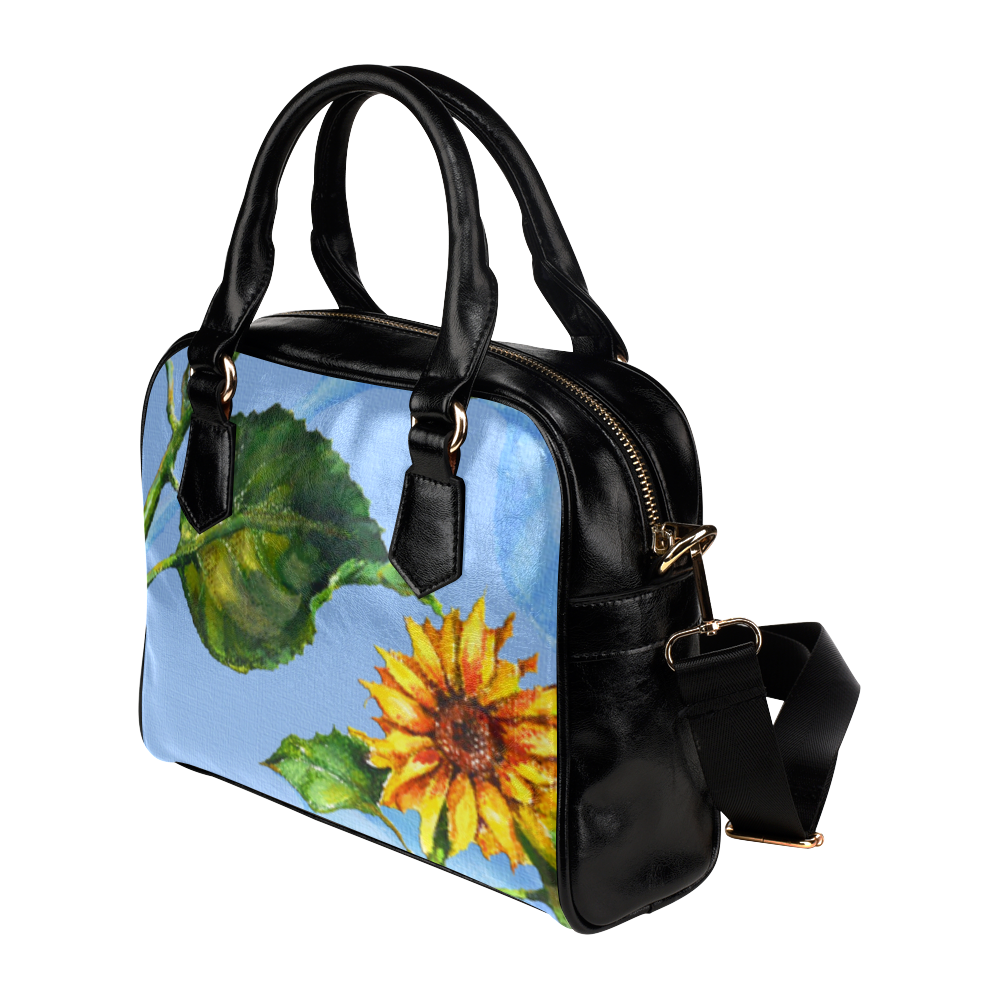 Gotta Love Those Sunflowers Shoulder Handbag (Model 1634)