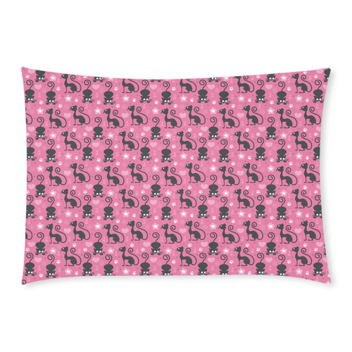 Cute Cats I Custom Rectangle Pillow Case 20x30 (One Side)