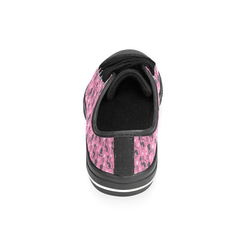 Cute Cats I Low Top Canvas Shoes for Kid (Model 018)