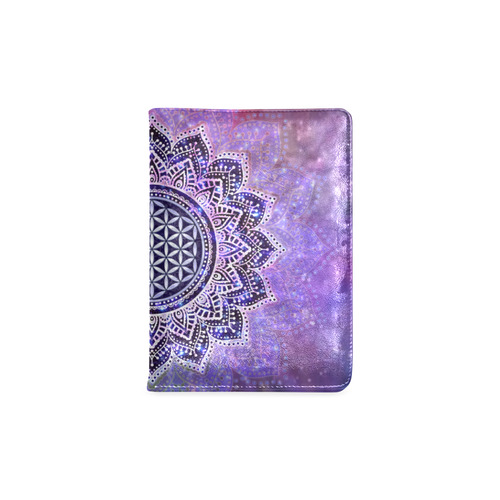 Flower Of Life Lotus Of India Galaxy Colored Custom NoteBook A5