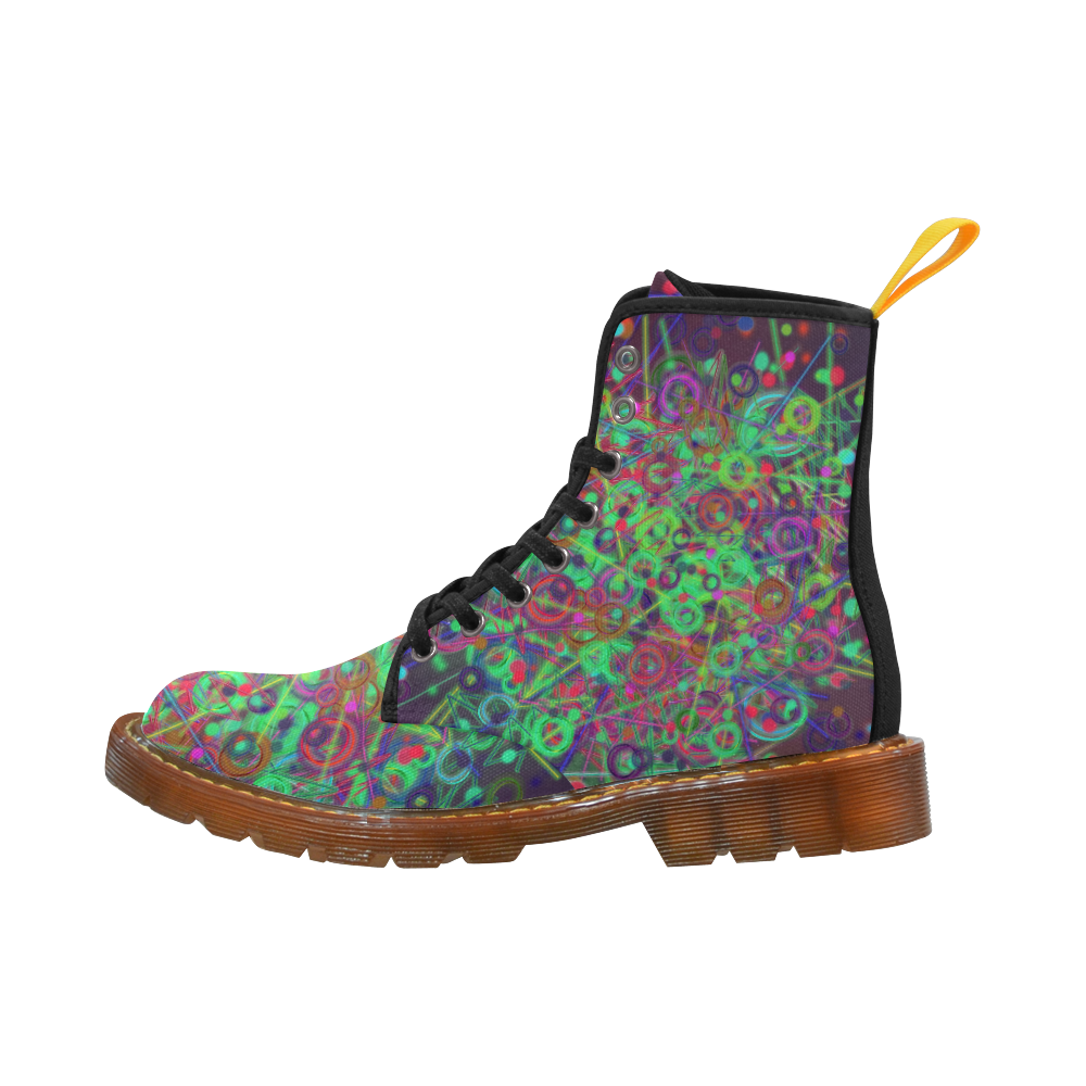 Exploding Disco Lights and Colours Martin Boots For Women Model 1203H