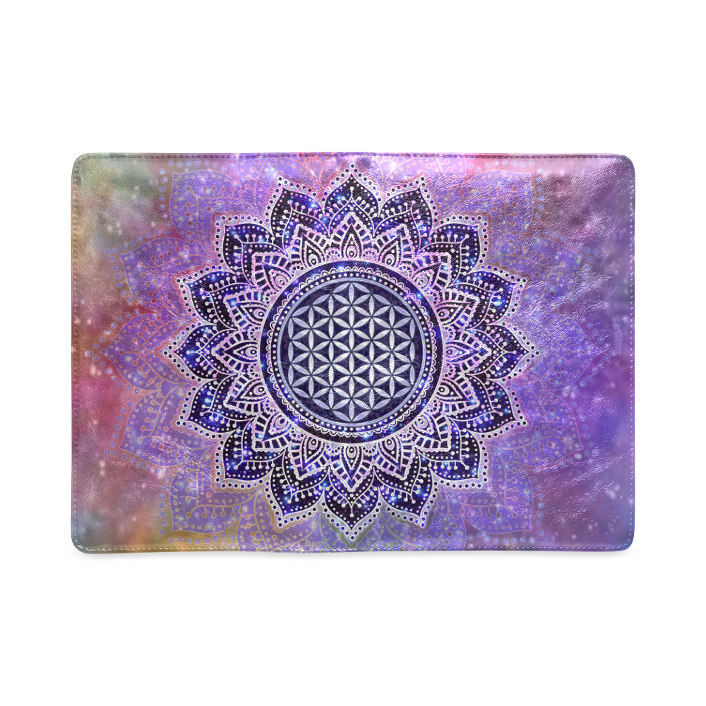 Flower Of Life Lotus Of India Galaxy Colored Custom NoteBook A5