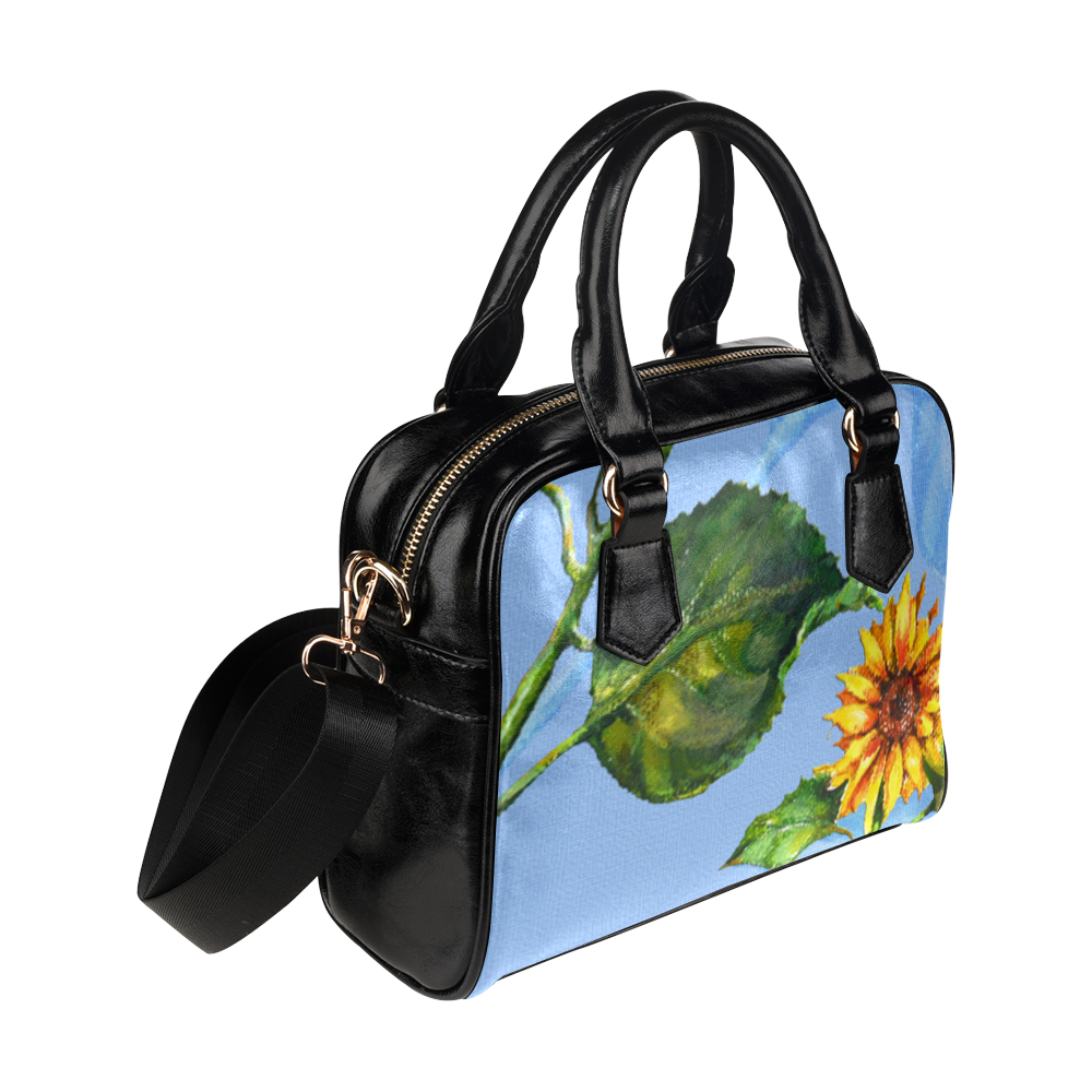 Gotta Love Those Sunflowers Shoulder Handbag (Model 1634)