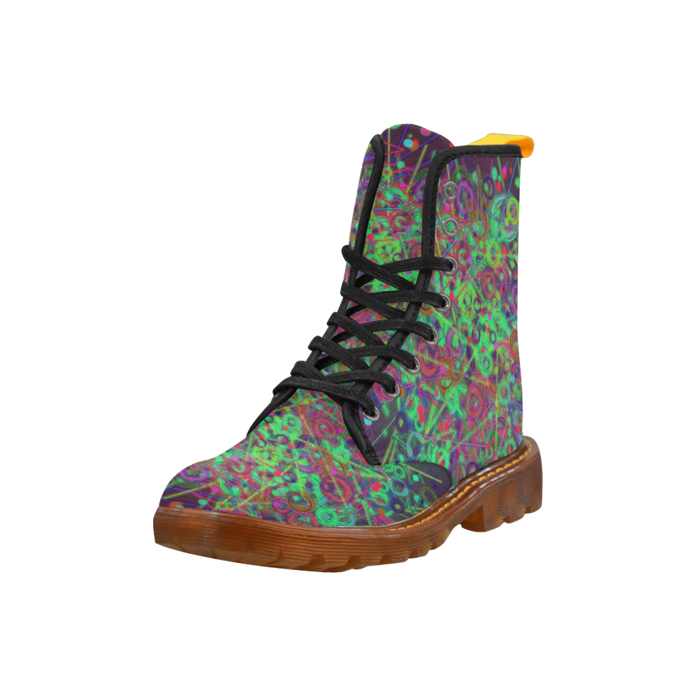 Exploding Disco Lights and Colours Martin Boots For Men Model 1203H