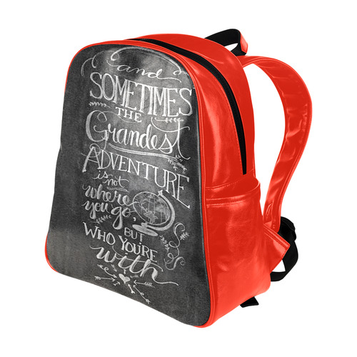 Chalkboard Multi-Pockets Backpack (Model 1636)