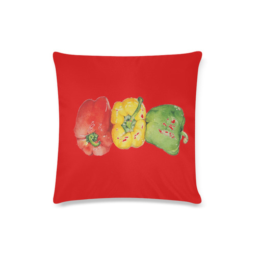 PEPPER Custom Zippered Pillow Case 16"x16"(Twin Sides)