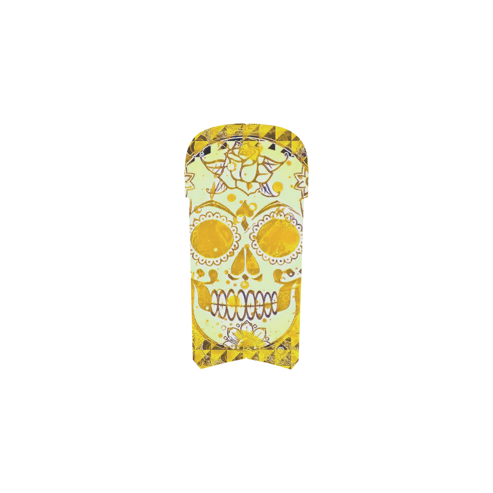 trendy skull, sunny yellow by JamColors Martin Boots For Women Model 1203H