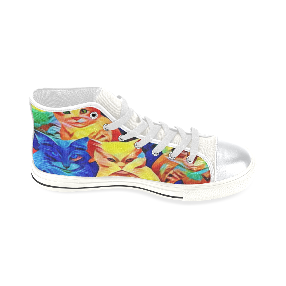 CATRAINBOW High Top Canvas Shoes for Kid (Model 017)