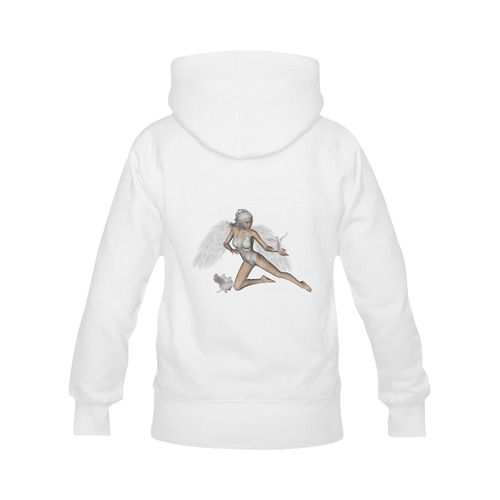 Wonderful swan fairy with dove Men's Classic Hoodie (Remake) (Model H10)