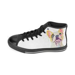 Hello there kids hi tops High Top Canvas Shoes for Kid (Model 017)