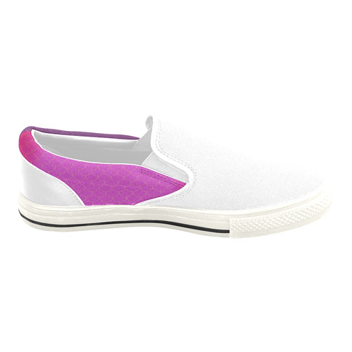 Designers Mermaid shoes pink purple Slip-on Canvas Shoes for Kid (Model 019)