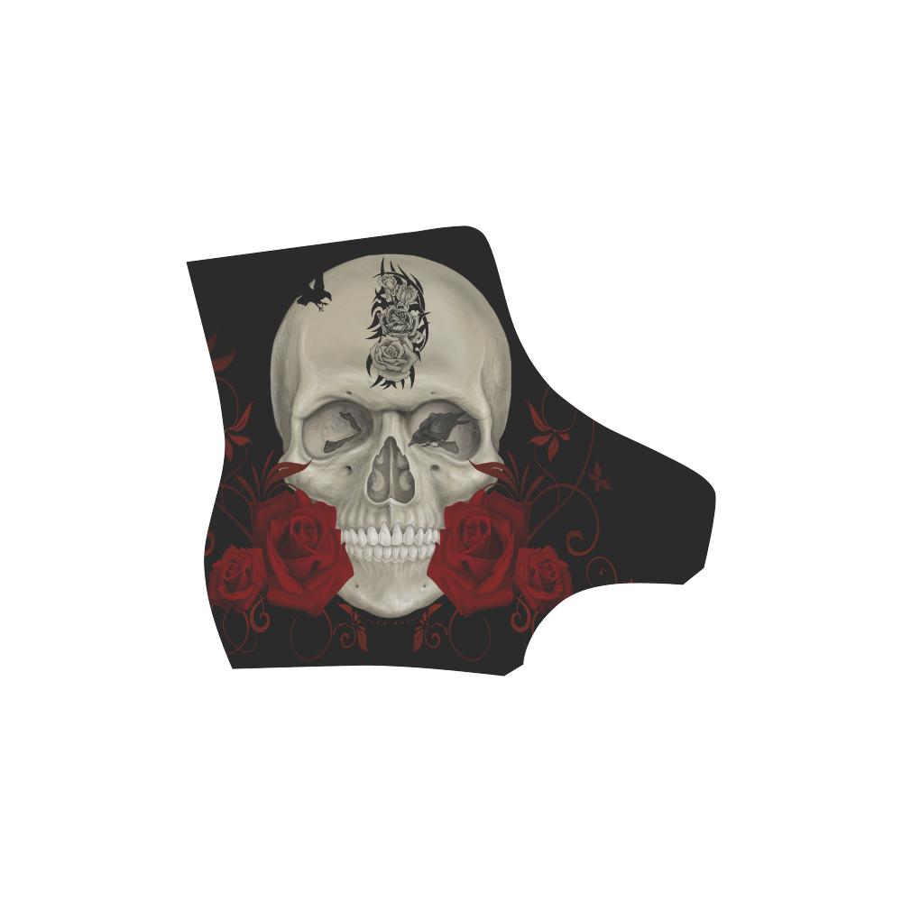 Gothic Skull With Tribal Tatoo Martin Boots For Men Model 1203H