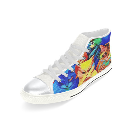 CATRAINBOW High Top Canvas Shoes for Kid (Model 017)