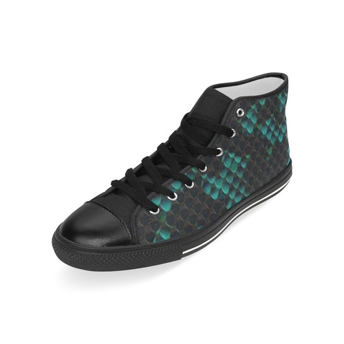 Snake Pattern B by JamColors Men’s Classic High Top Canvas Shoes (Model 017)
