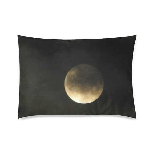 The Moon Custom Zippered Pillow Case 20"x30"(Twin Sides)